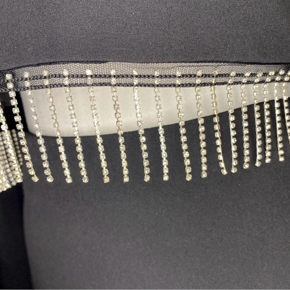 House of Harlow 1960 Black Skirt Set with Silver Accents - Picture 3 of 14